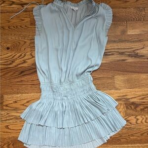 Current Air Light Blue Ruffled Dress
